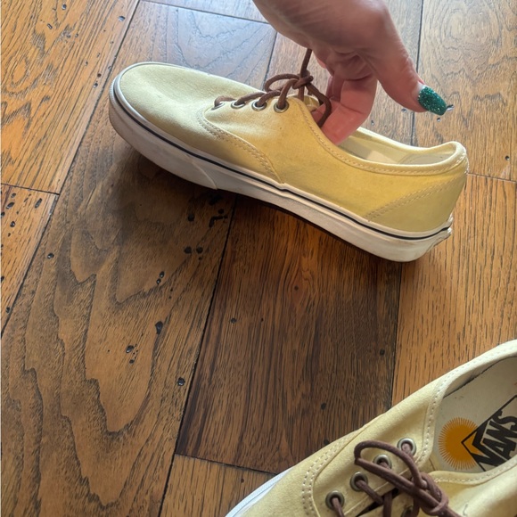Vans Authentic x Parks Project "Wild & Free" Yellow Canvas Sneakers Sz 6M & 7.5W - Picture 3 of 6
